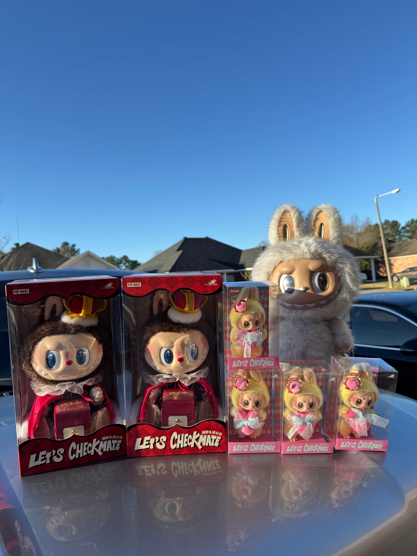 Original Checkmate King | Medium Size Labubu | Animal Figurines | Collectible